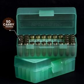 Ammo Carry Box .32 Cal – Lockable & Weatherproof (50 Rounds) | GunGuru.in