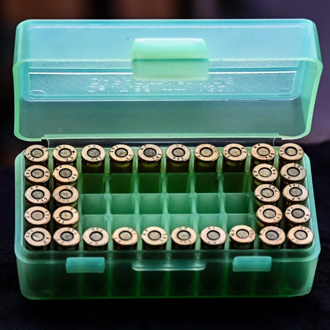 Ammo Carry Box .32 Cal – Lockable & Weatherproof (50 Rounds) | GunGuru.in